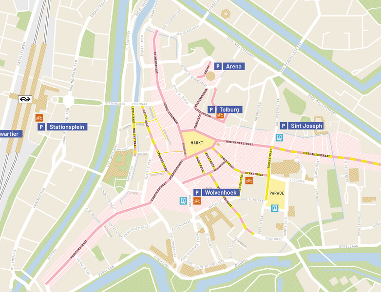 Parkeergarages Den Bosch kaart